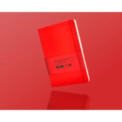CUADERNO CON GOMILLA ANTARTIK NOTES TAPA DURA A5 HOJAS PUNTOS ROJO 100 HOJAS 80 GR FSC