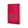 CUADERNO CON GOMILLA ANTARTIK NOTES TAPA DURA A5 HOJAS PUNTOS BURDEOS 100 HOJAS 80 GR FSC