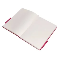 CUADERNO CON GOMILLA ANTARTIK NOTES TAPA DURA A5 HOJAS PUNTOS BURDEOS 100 HOJAS 80 GR FSC