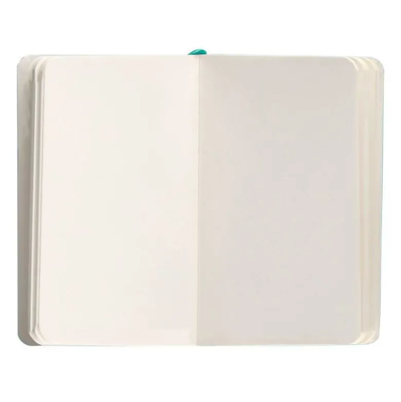 CUADERNO CON GOMILLA ANTARTIK NOTES TAPA BLANDA A6 HOJAS LISAS TURQUESA 100 HOJAS 80 GR FSC
