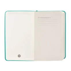 CUADERNO CON GOMILLA ANTARTIK NOTES TAPA DURA A6 HOJAS LISAS TURQUESA 100 HOJAS 80 GR FSC
