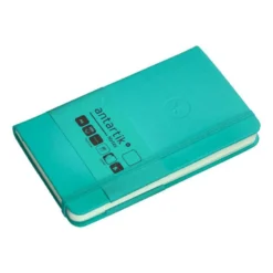 CUADERNO CON GOMILLA ANTARTIK NOTES TAPA DURA A6 HOJAS LISAS TURQUESA 100 HOJAS 80 GR FSC