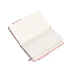 CUADERNO CON GOMILLA ANTARTIK NOTES TAPA DURA A6 HOJAS LISAS ROSA PASTEL 100 HOJAS 80 GR FSC