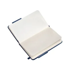 CUADERNO CON GOMILLA ANTARTIK NOTES TAPA DURA A6 HOJAS CUADRICULA AZUL MARINO 100 HOJAS 80 GR FSC