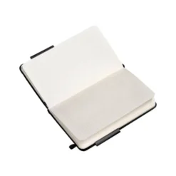 CUADERNO CON GOMILLA ANTARTIK NOTES TAPA DURA A6 HOJAS RAYAS NEGRO 100 HOJAS 80 GR FSC
