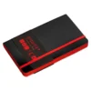 CUADERNO CON GOMILLA ANTARTIK NOTES TAPA BLANDA A6 HOJAS LISAS NEGRO Y ROJO 100 HOJAS 80 GR FSC