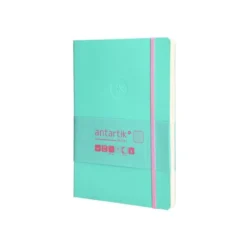 CUADERNO CON GOMILLA ANTARTIK NOTES TAPA BLANDA A5 HOJAS CUADRICULA ROSA Y TURQUESA 80 HOJAS 80 GR FSC