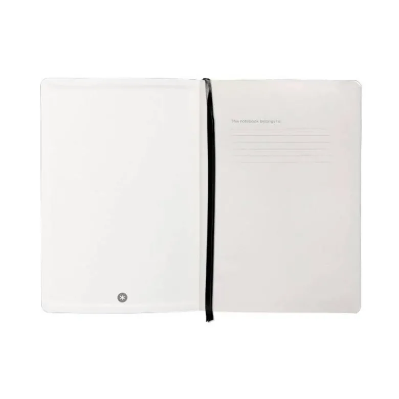 CUADERNO CON GOMILLA ANTARTIK NOTES TAPA BLANDA A5 HOJAS PUNTOS NEGRO 80 HOJAS 80 GR FSC