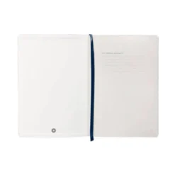 CUADERNO CON GOMILLA ANTARTIK NOTES TAPA BLANDA A5 HOJAS RAYAS AZUL MARINO 80 HOJAS 80 GR FSC