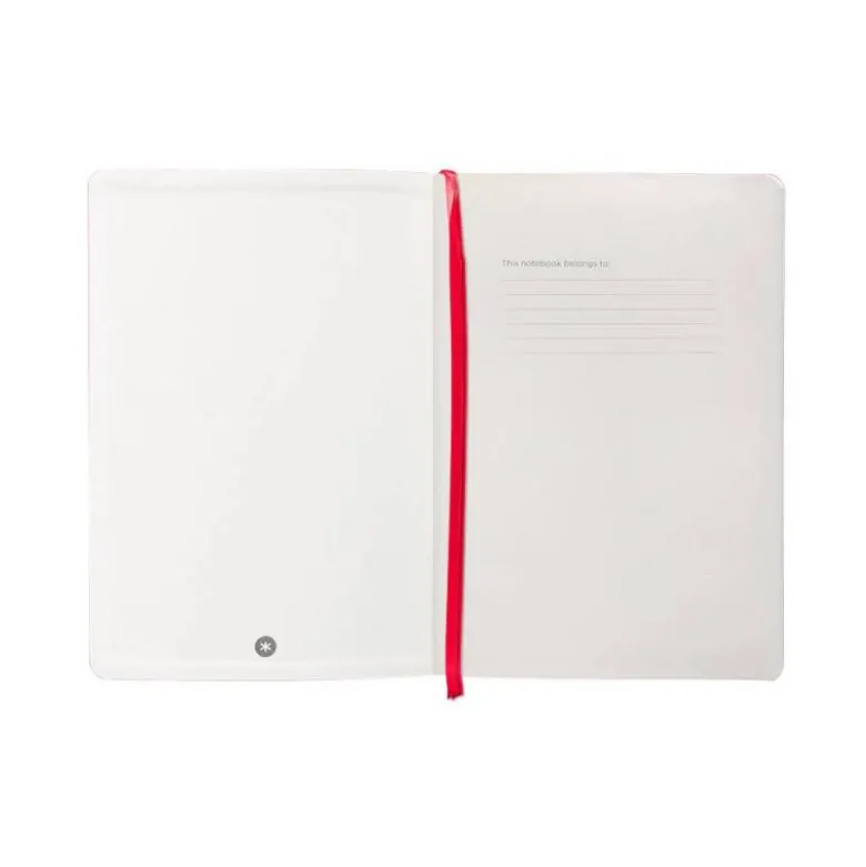 CUADERNO CON GOMILLA ANTARTIK NOTES TAPA BLANDA A5 HOJAS PUNTOS ROJO 80 HOJAS 80 GR FSC