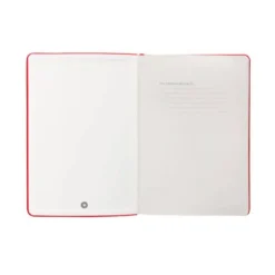 CUADERNO CON GOMILLA ANTARTIK NOTES TAPA DURA A4 HOJAS RAYAS ROJO 100 HOJAS 80 GR FSC