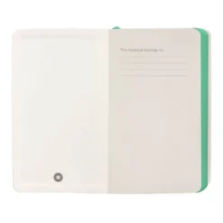 CUADERNO CON GOMILLA ANTARTIK NOTES TAPA BLANDA A6 HOJAS LISAS GRIS Y TURQUESA 100 HOJAS 80 GR FSC