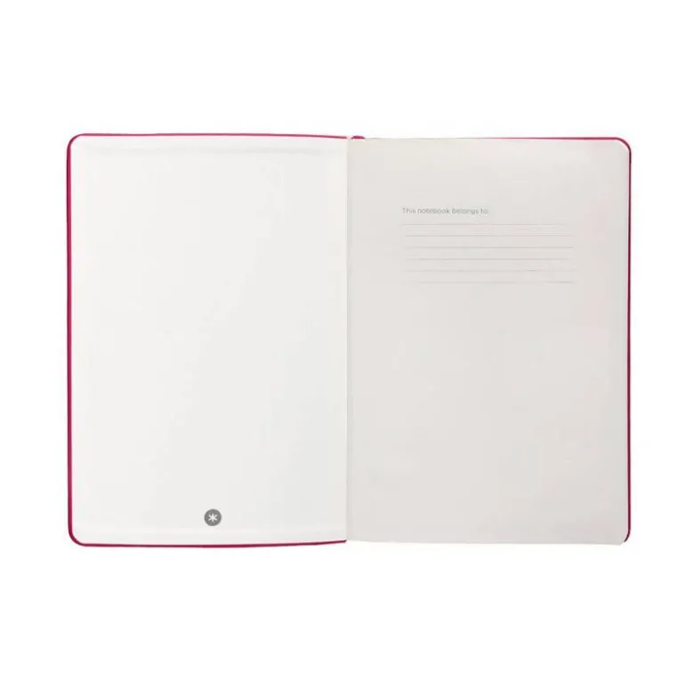 CUADERNO CON GOMILLA ANTARTIK NOTES TAPA DURA A4 HOJAS LISAS BURDEOS 100 HOJAS 80 GR FSC