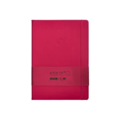 CUADERNO CON GOMILLA ANTARTIK NOTES TAPA DURA A4 HOJAS LISAS BURDEOS 100 HOJAS 80 GR FSC
