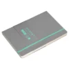 CUADERNO CON GOMILLA ANTARTIK NOTES TAPA BLANDA A5 HOJAS RAYAS GRIS Y TURQUESA 80 HOJAS 80 GR FSC