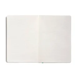 CUADERNO CON GOMILLA ANTARTIK NOTES TAPA BLANDA A5 HOJAS RAYAS GRIS Y TURQUESA 80 HOJAS 80 GR FSC