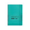 CUADERNO CON GOMILLA ANTARTIK NOTES TAPA BLANDA A5 HOJAS CUADRICULA TURQUESA 80 HOJAS 80 GR FSC