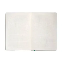 CUADERNO CON GOMILLA ANTARTIK NOTES TAPA BLANDA A5 HOJAS CUADRICULA TURQUESA 80 HOJAS 80 GR FSC