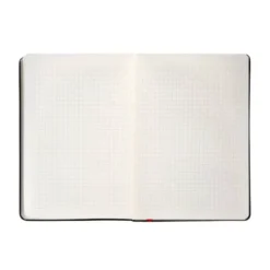 CUADERNO CON GOMILLA ANTARTIK NOTES TAPA DURA A4 HOJAS CUADRICULA NEGRO Y ROJO 100 HOJAS 80 GR FSC