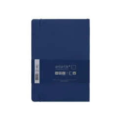 CUADERNO CON GOMILLA ANTARTIK NOTES TAPA BLANDA A5 HOJAS PUNTOS AZUL MARINO 80 HOJAS 80 GR FSC
