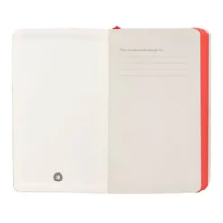 CUADERNO CON GOMILLA ANTARTIK NOTES TAPA BLANDA A6 RAYAS NEGRO Y ROJO 100 HOJAS 80 GR FSC