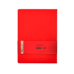 CUADERNO CON GOMILLA ANTARTIK NOTES TAPA DURA A4 HOJAS LISAS ROJO 100 HOJAS 80 GR FSC