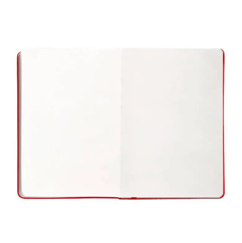 CUADERNO CON GOMILLA ANTARTIK NOTES TAPA DURA A4 HOJAS LISAS ROJO 100 HOJAS 80 GR FSC