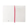 CUADERNO CON GOMILLA ANTARTIK NOTES TAPA BLANDA A5 HOJAS CUADRICULA ROJO 80 HOJAS 80 GR FSC