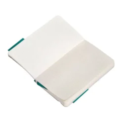 CUADERNO CON GOMILLA ANTARTIK NOTES TAPA BLANDA A6 RAYAS VERDE AGUAMARINA 100 HOJAS 80 GR FSC