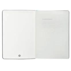 CUADERNO CON GOMILLA ANTARTIK NOTES TAPA DURA A5 HOJAS PUNTOS GRIS Y TURQUESA 100 HOJAS 80 GR FSC