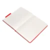 CUADERNO CON GOMILLA ANTARTIK NOTES TAPA DURA A5 HOJAS RAYAS ROJO 100 HOJAS 80 GR FSC