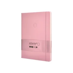 CUADERNO CON GOMILLA ANTARTIK NOTES TAPA DURA A4 HOJAS LISAS ROSA PASTEL 100 HOJAS 80 GR FSC