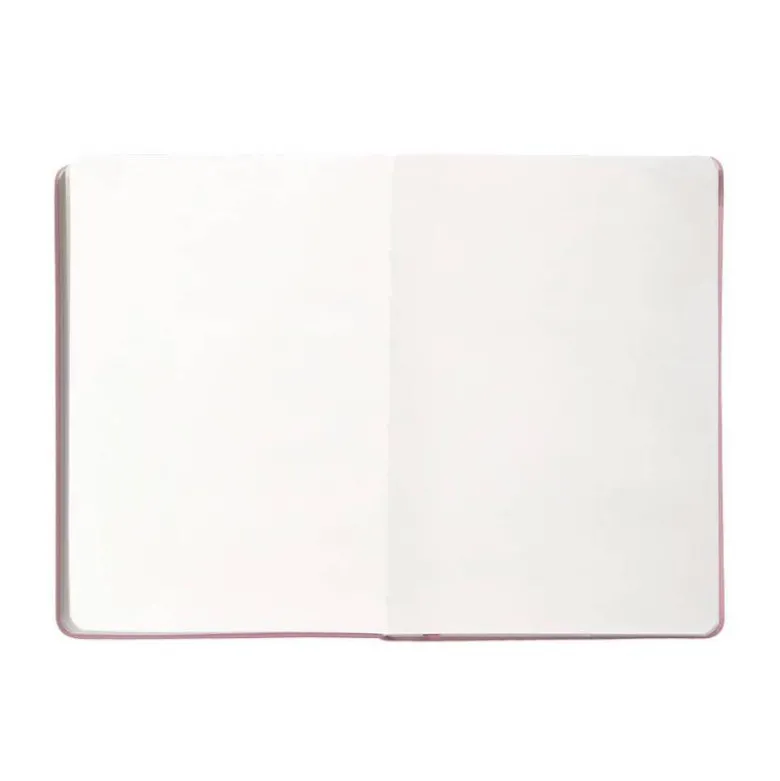 CUADERNO CON GOMILLA ANTARTIK NOTES TAPA DURA A4 HOJAS LISAS ROSA PASTEL 100 HOJAS 80 GR FSC