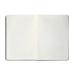 CUADERNO CON GOMILLA ANTARTIK NOTES TAPA DURA A4 HOJAS CUADRICULA GRIS Y TURQUESA 100 HOJAS 80 GR FSC