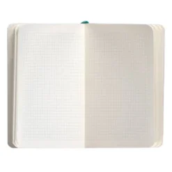 CUADERNO CON GOMILLA ANTARTIK NOTES TAPA BLANDA A6 CUADRICULA VERDE AGUAMARINA 100 HOJAS 80 GR FSC