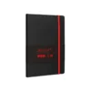CUADERNO CON GOMILLA ANTARTIK NOTES TAPA BLANDA A5 HOJAS LISAS NEGRO Y ROJO 80 HOJAS 80 GR FSC