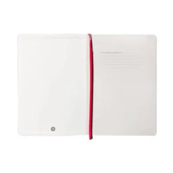 CUADERNO CON GOMILLA ANTARTIK NOTES TAPA BLANDA A5 HOJAS LISAS NEGRO Y ROJO 80 HOJAS 80 GR FSC