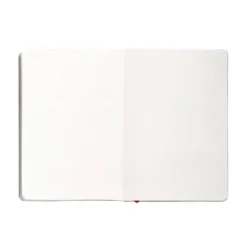 CUADERNO CON GOMILLA ANTARTIK NOTES TAPA BLANDA A5 HOJAS LISAS NEGRO Y ROJO 80 HOJAS 80 GR FSC