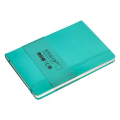 CUADERNO CON GOMILLA ANTARTIK NOTES TAPA DURA A5 HOJAS LISAS TURQUESA 100 HOJAS 80 GR FSC