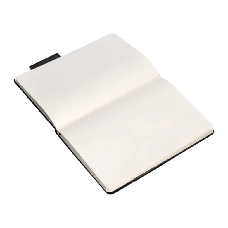 CUADERNO CON GOMILLA ANTARTIK NOTES TAPA DURA A4 HOJAS LISAS NEGRO 100 HOJAS 80 GR FSC