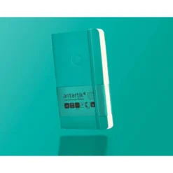 CUADERNO CON GOMILLA ANTARTIK NOTES TAPA BLANDA A6 CUADRICULA TURQUESA 100 HOJAS 80 GR FSC