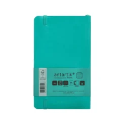CUADERNO CON GOMILLA ANTARTIK NOTES TAPA BLANDA A6 CUADRICULA TURQUESA 100 HOJAS 80 GR FSC