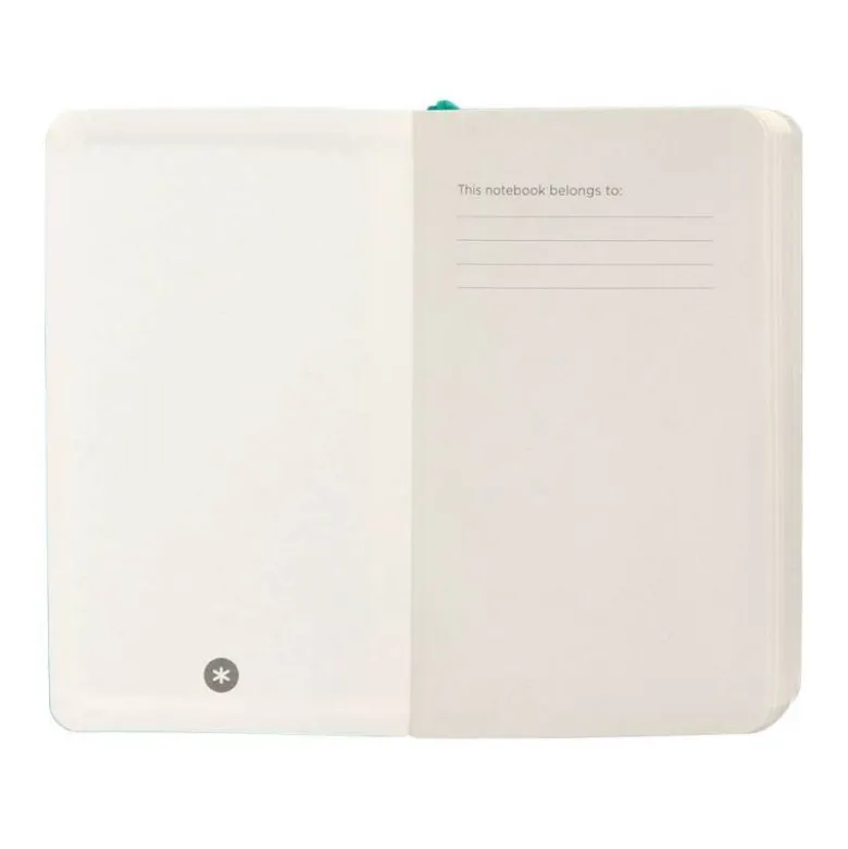 CUADERNO CON GOMILLA ANTARTIK NOTES TAPA BLANDA A6 CUADRICULA TURQUESA 100 HOJAS 80 GR FSC