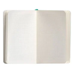 CUADERNO CON GOMILLA ANTARTIK NOTES TAPA BLANDA A6 CUADRICULA TURQUESA 100 HOJAS 80 GR FSC