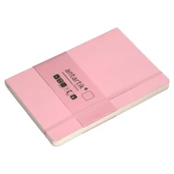CUADERNO CON GOMILLA ANTARTIK NOTES TAPA BLANDA A5 HOJAS LISAS ROSA PASTEL 80 HOJAS 80 GR FSC