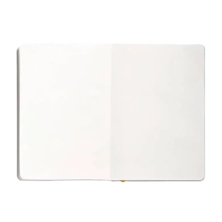 CUADERNO CON GOMILLA ANTARTIK NOTES TAPA BLANDA A5 HOJAS LISAS MORADO Y AMARILLO 80 HOJAS 80 GR FSC
