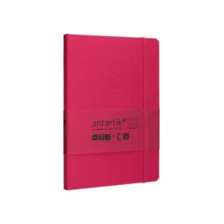 CUADERNO CON GOMILLA ANTARTIK NOTES TAPA BLANDA A5 HOJAS RAYAS BURDEOS 80 HOJAS 80 GR FSC