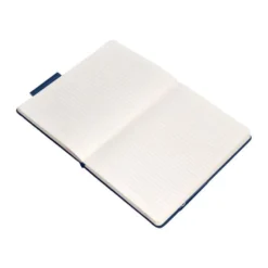 CUADERNO CON GOMILLA ANTARTIK NOTES TAPA DURA A4 HOJAS RAYAS AZUL MARINO 100 HOJAS 80 GR FSC