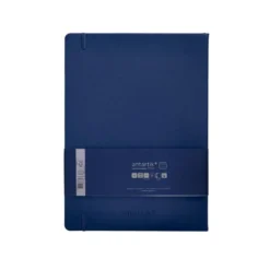 CUADERNO CON GOMILLA ANTARTIK NOTES TAPA DURA A4 HOJAS RAYAS AZUL MARINO 100 HOJAS 80 GR FSC