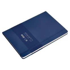 CUADERNO CON GOMILLA ANTARTIK NOTES TAPA DURA A4 HOJAS RAYAS AZUL MARINO 100 HOJAS 80 GR FSC